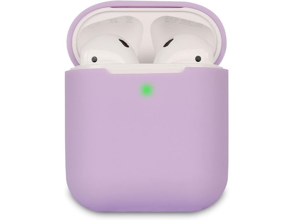 2026-funda Compatible Com Airpods 1 E 2, Cor Lavanda, Silicone Macio, Proteção Total 360°