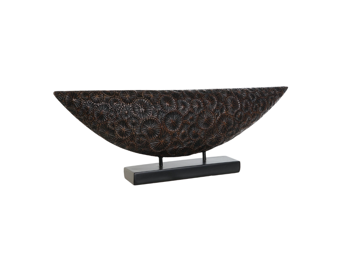 Home Esprit Figura Decorativa Marrom Preto Colonial 66 X 8 X 23 Cm