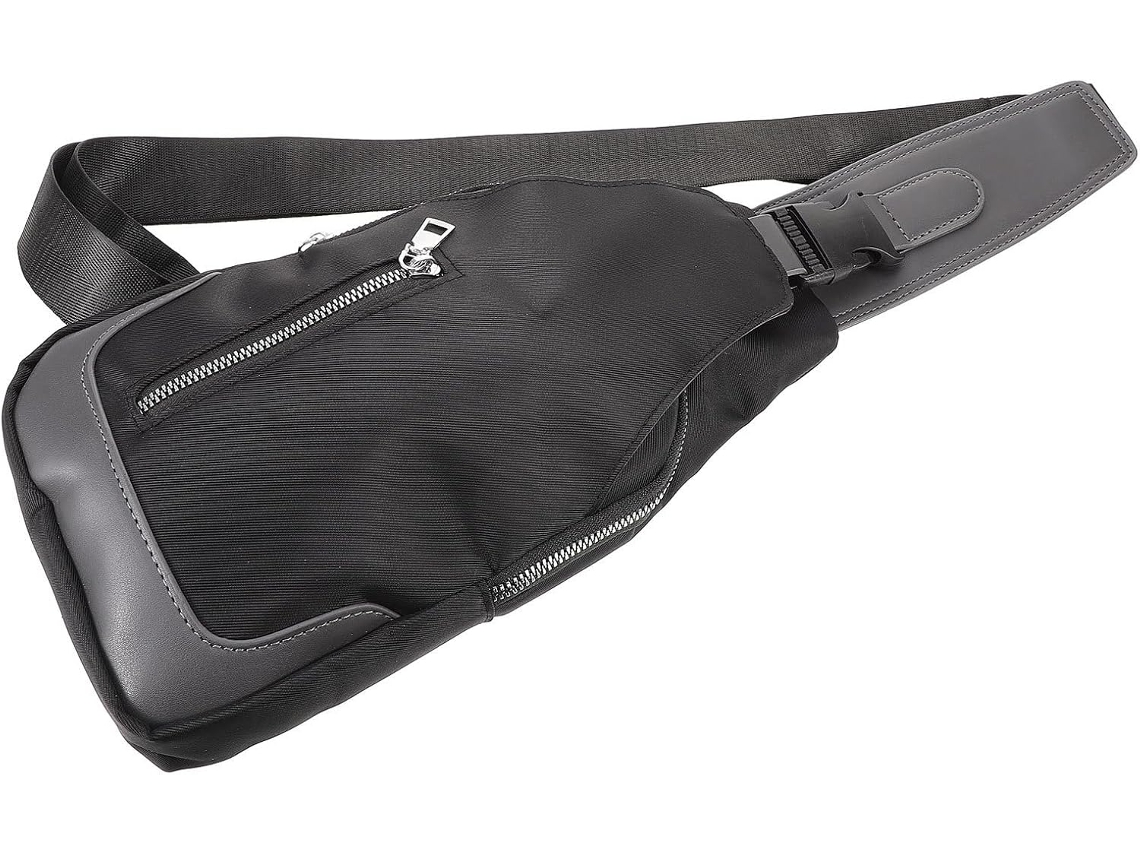 Bolsa De Ombro Masculina Com Porta Usb, Grande Capacidade, Tecido Oxford, Vários Compartimentos.