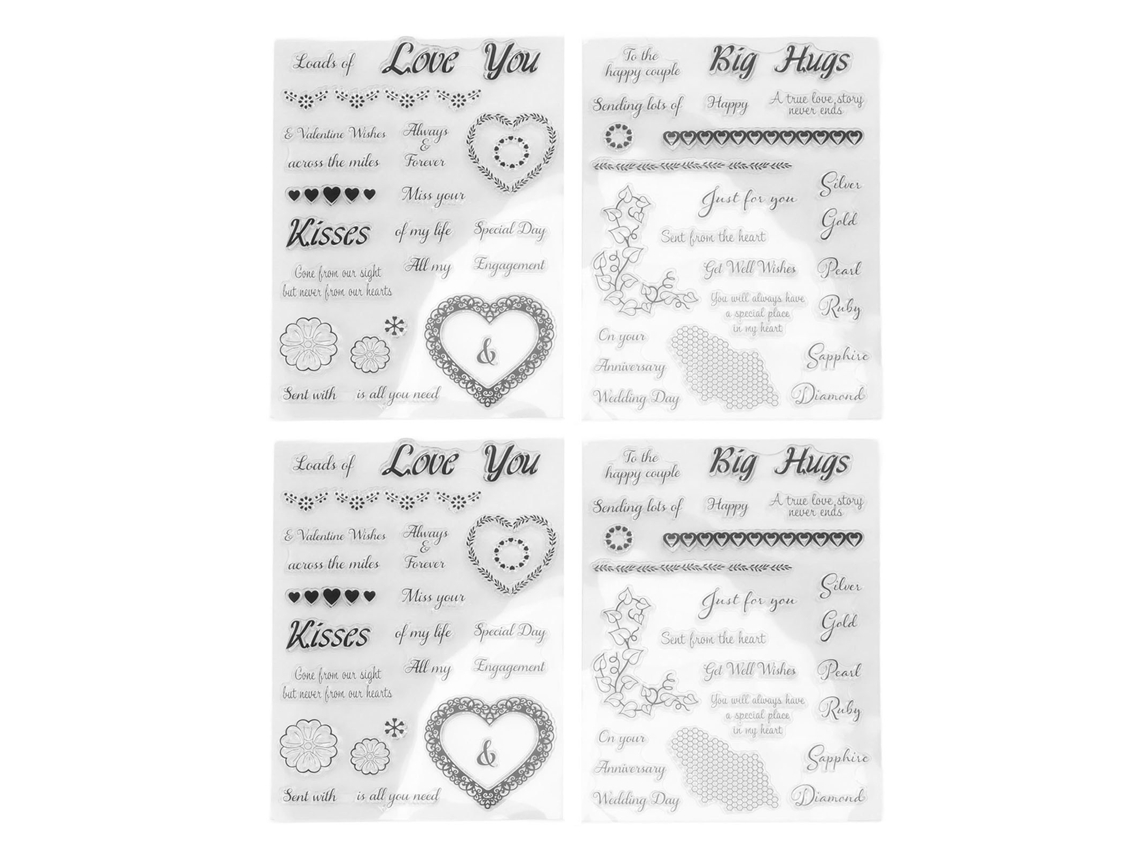 Sellos Transparentes Estilo Romántico Reutilizables Para Scrapbooking Y Tarjetas Diy