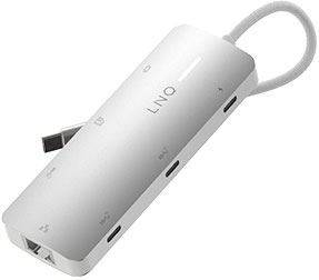 Adaptador Hub LINQ LQ49081 (8 em 1 - Usb-C)
