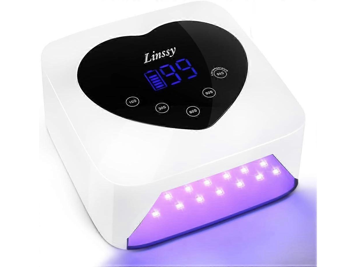 Lâmpada De Unha, Lâmpada Led Uv Sem Fio, Secador De Unha Recarregável De 72 W Com 5 Temporizadores Ly Ebike