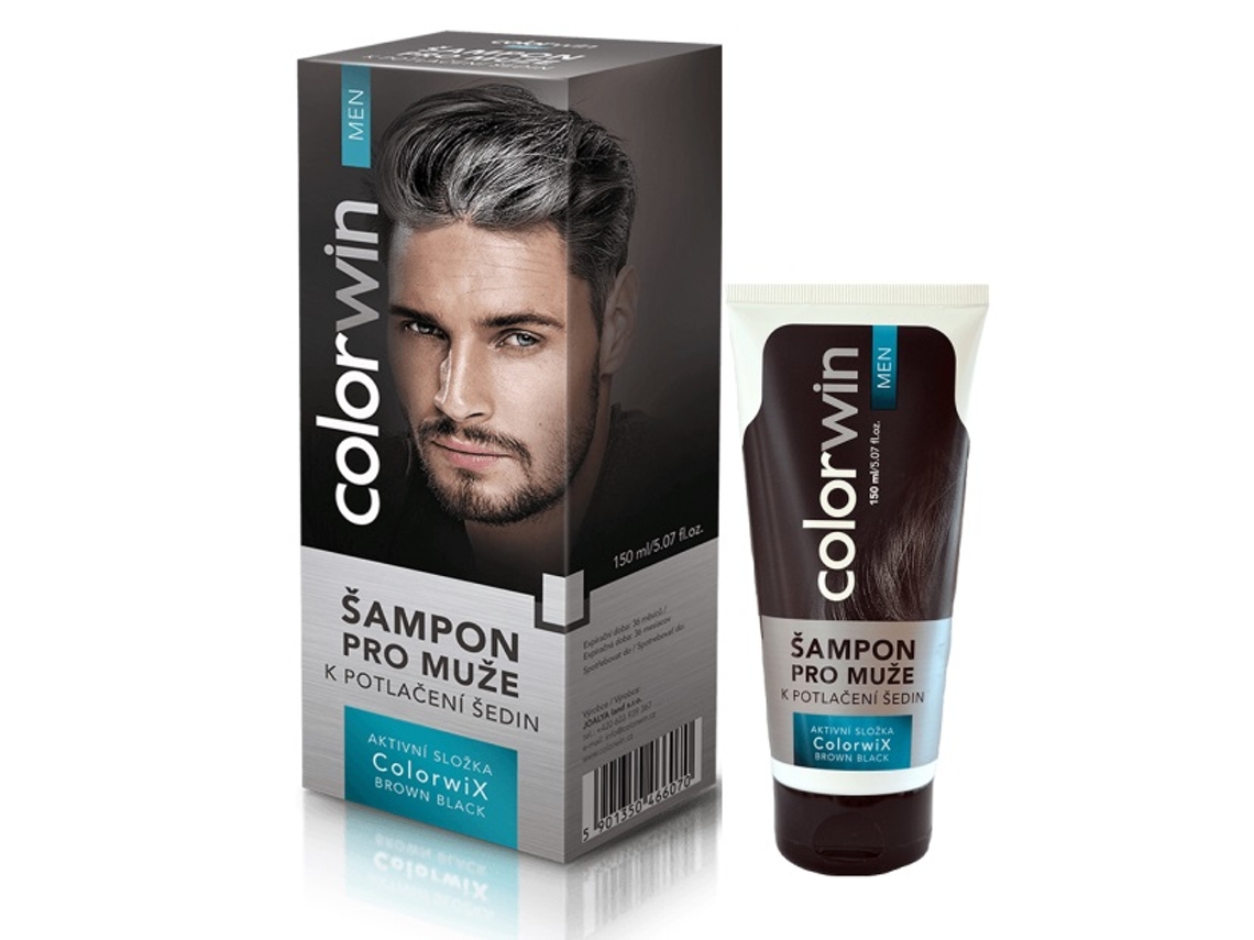Xampu Anti Envelhecimento Para Homens, Reduz A Cabelo Branco, 150ml Colorwin