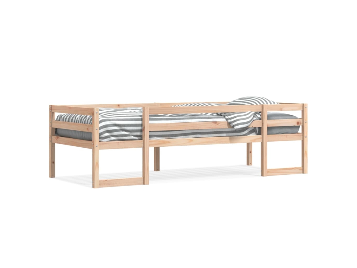 Kids' Bed Frame, Kids' Bed Frames Vidaxl Marrom Madeira De Pinho (75 X 190 Cm)