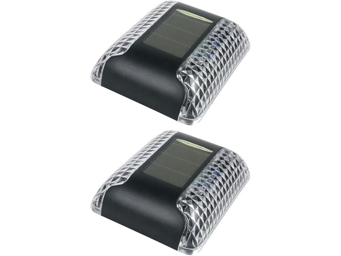 Conjunto De 2 Luminárias Solares De Parede À Prova D'água Com Painéis Amorfos, Luz Branca.