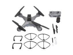 Mali drone Rc Quadcopter Mini com Obstáculo Evitamento Voo Óptico Bateria 1800mah Câmera Dual para Idade 14+ Cinza