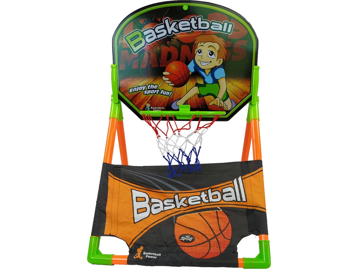 Conjunto de cesta de basquete com bola OUTDOORTOYS KYG10004