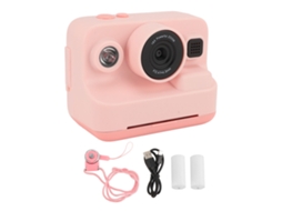 1080p Digital Camera Instant Print 12mp Video Camera With 2.4 Inch Screen 3 Print Paper Mp3 Player 5 Game Modes 2000mah Battery Roseate LAXISCREED