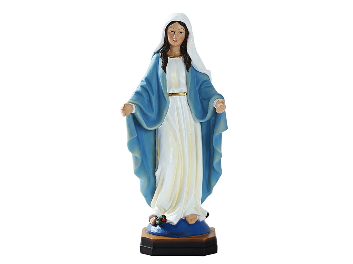 Estátua de Resina Virgem Maria Ornamentos Religiosos Casa S/MARCA
