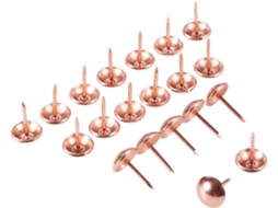 Tachas De Estofamento Em Ouro Rosa, 100 Peças, Tamanhos Variados