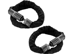 Conjunto De 2 Cadeados Para Bicicleta Com Combinação - Cadeado - 90 Cm
