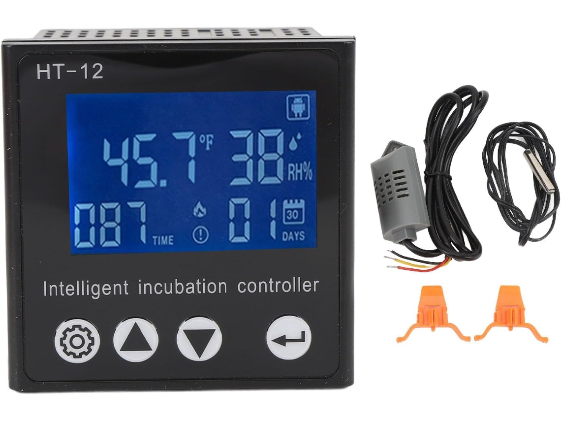 Controlador De Temperatura E Umidade Com Display Digital Lcd, Medidor