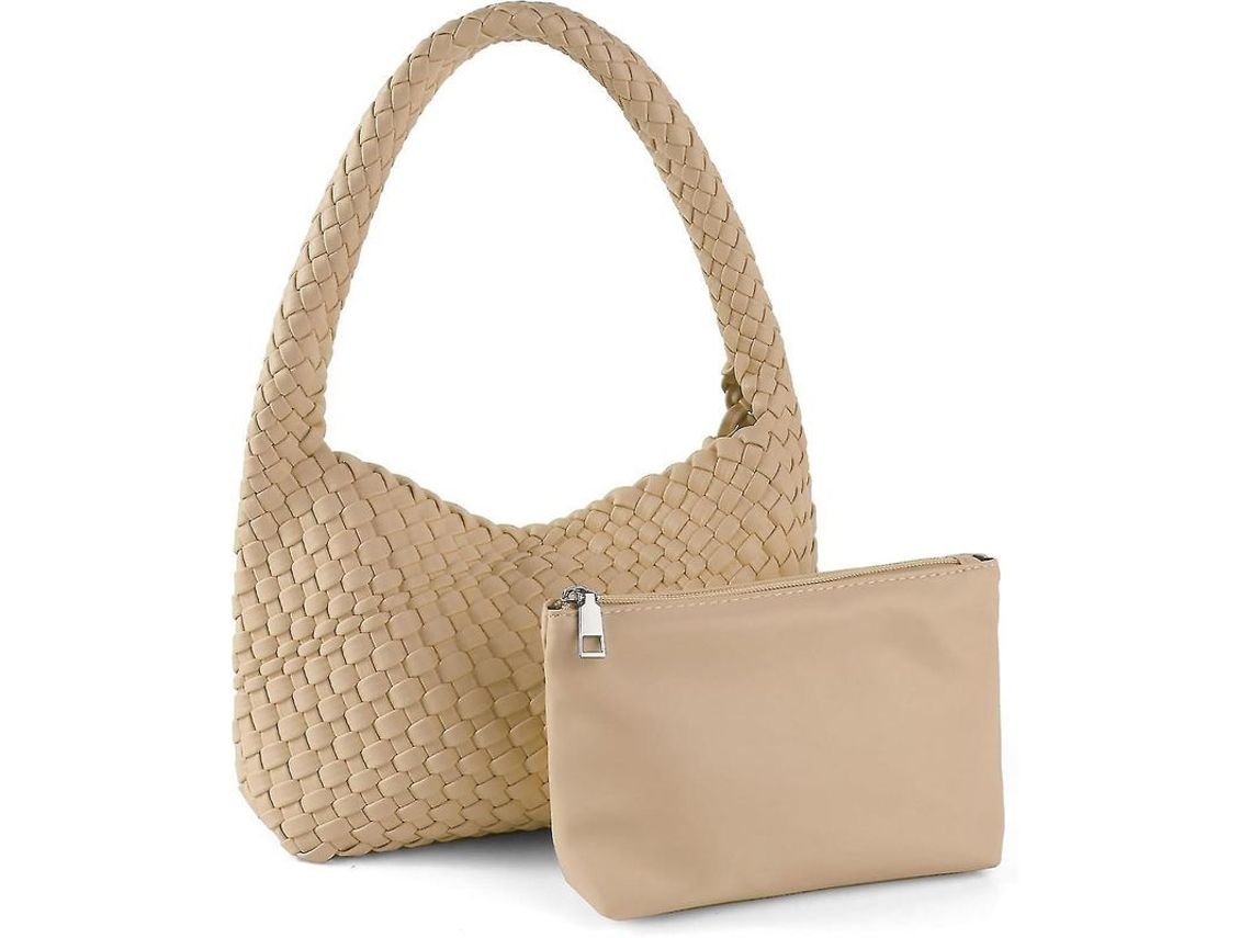 2026 bolsos de Couro Tecido e Carteras para Mulher Bolso de Ombro Versátil de Braço Feito À Mão Moda