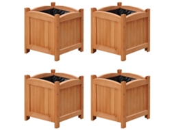 Vidaxl Vasos/floreiras 4 Pcs 30x30x30 Cm