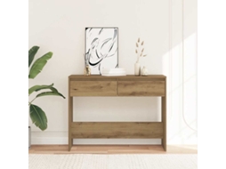 Vidaxl Mesa Consola 100x35x76,5cm Derivados Madeira Carvalho Artisiano
