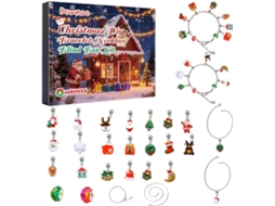 Calendário Do Advento De Natal| Kit De Bijuterias Diy De 24 Dias| Contagem Regressiva Para O| Meninas,