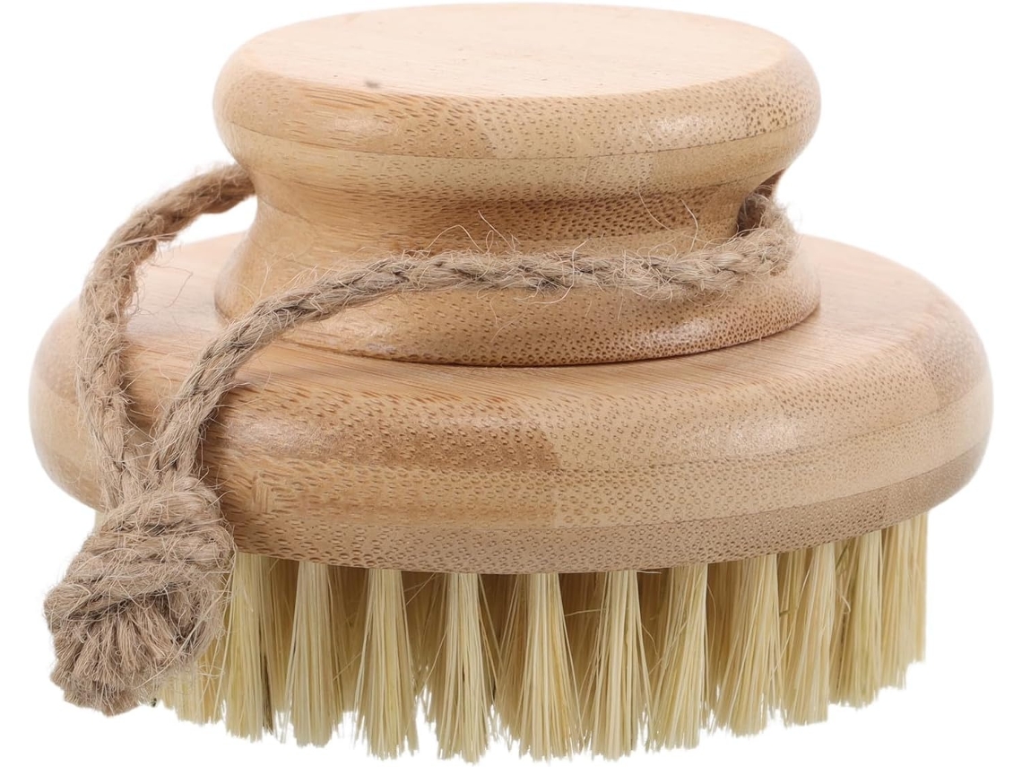 Lurelia Escova Corporal De Sisal Para Costas E Corpo, Fibra De Sisal, Escovagem A Seco E Massagem Suave, Uso Diário