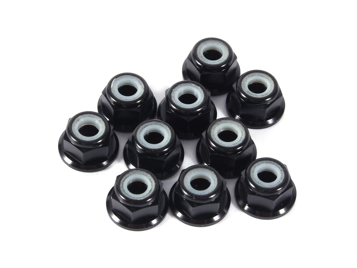 Parafusos autoatarraxantes M4 com inserto de nylon anodizado, conjunto de 10 peças, parafusos de alumínio para fixação de parafusos sextavados.