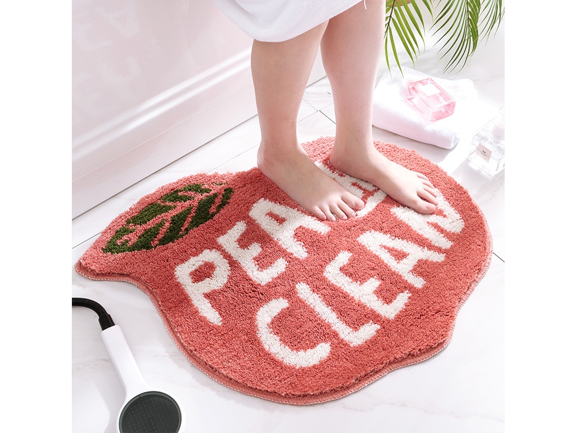 Tapetes de Banho Antiderrapantes Absorventes de Secagem Rápida para Decoração de Banheiro Padrão 1 EVELTEK 55x63cm