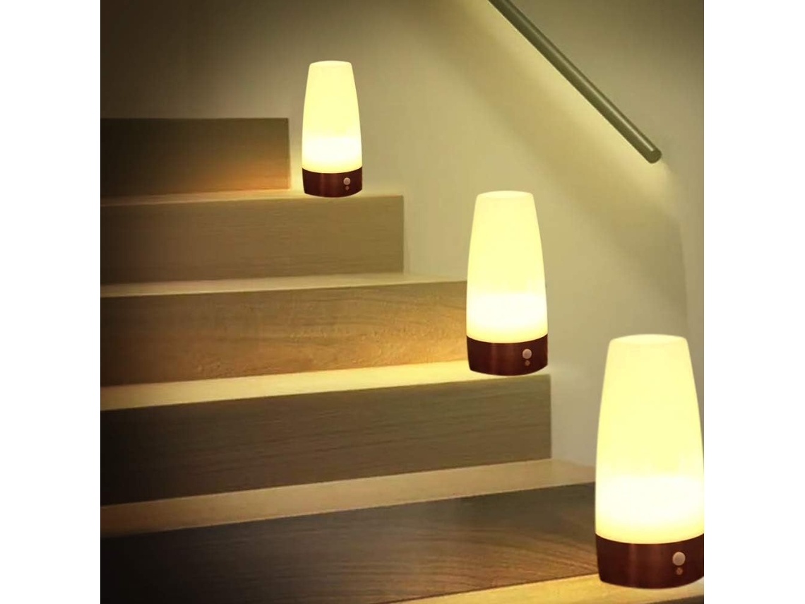 Luminária Noturna Inteligente Denash Com Sensor De Movimento, Funciona
