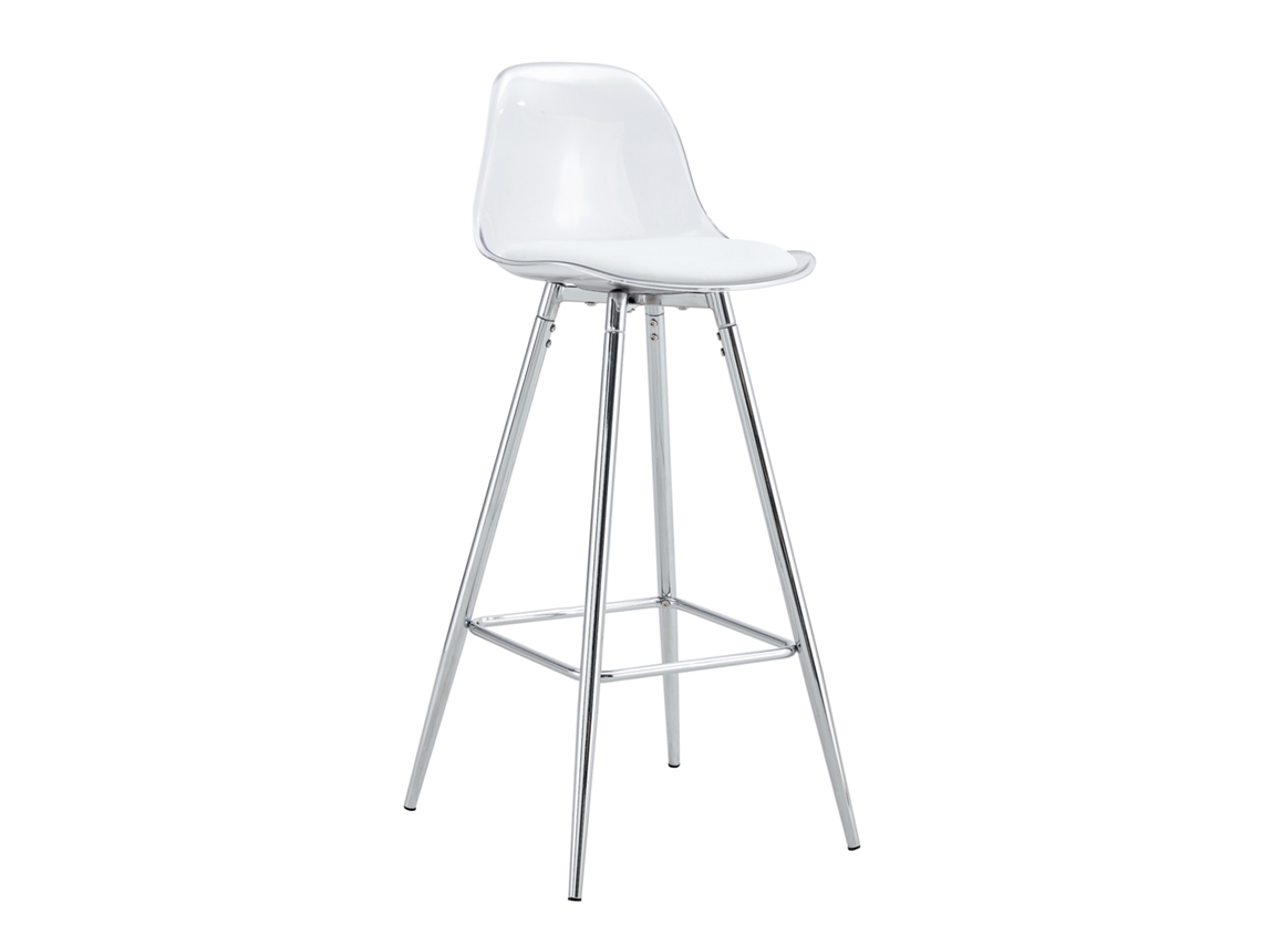 Conjunto de 2 Banquetas Giratórias 360° com Encosto em Couro Bovino PAPRIKA