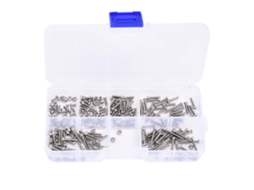 Kit Primerox Parafusos e Porcas, Aço Inox M2, 230 Peças, Ferramenta e Acessórios