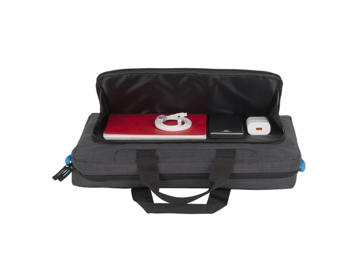 Rivacase Regent 8058 Mala para Portáteis 43.9 Cm 17.3" Bolsa Tipo Pasta Preto Ciano