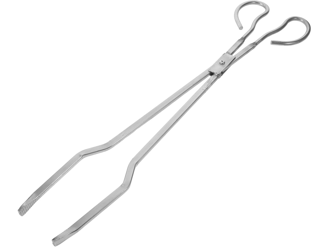 Pinça Para Lenha De Lareira, Pinça De Aço Inoxidável Para Manusear Lenha E Carvão Em Fogueiras Lareiras Internas