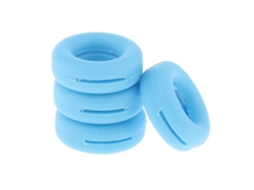 2x2 Pares de Ganchos Silicone Antiderrapantes para Óculos, Azul Claro GOKOCO