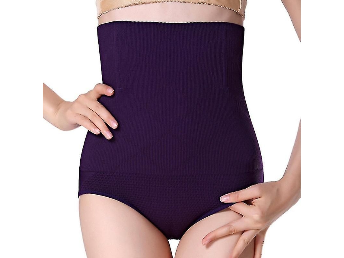 Calcinha Modeladora com Controle Abdominal e Apoio Lombo Confortável e Invisível Sob Roupas Roxo