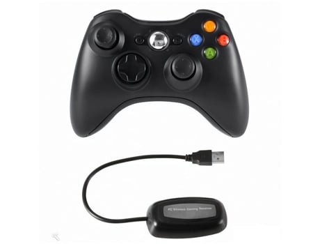 Controle sem fio Froggiex para Xbox 360, preto