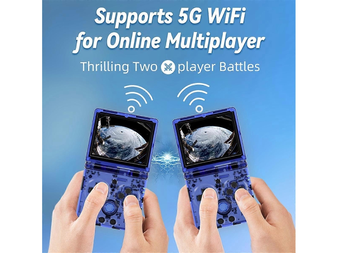 Console De Jogos Portátil Ampown Rg35xxsp Retro Psp Com Capa Dobrável E Sem Fio. Hengjian