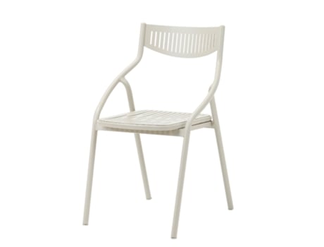 Cadeira Well Home Alba De Alumínio Branco Moderna, Leve E Durável Wellhome