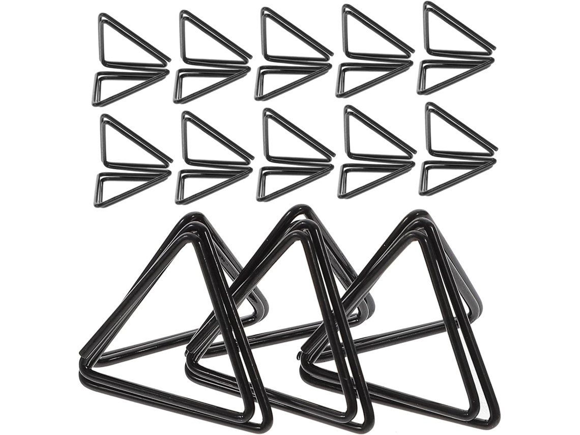 Clips De Papel Triangulares Upkoch, 30 Unidades, Porta Notas Em Liga De Alumínio, Design Simples Para Escritório E Mesa