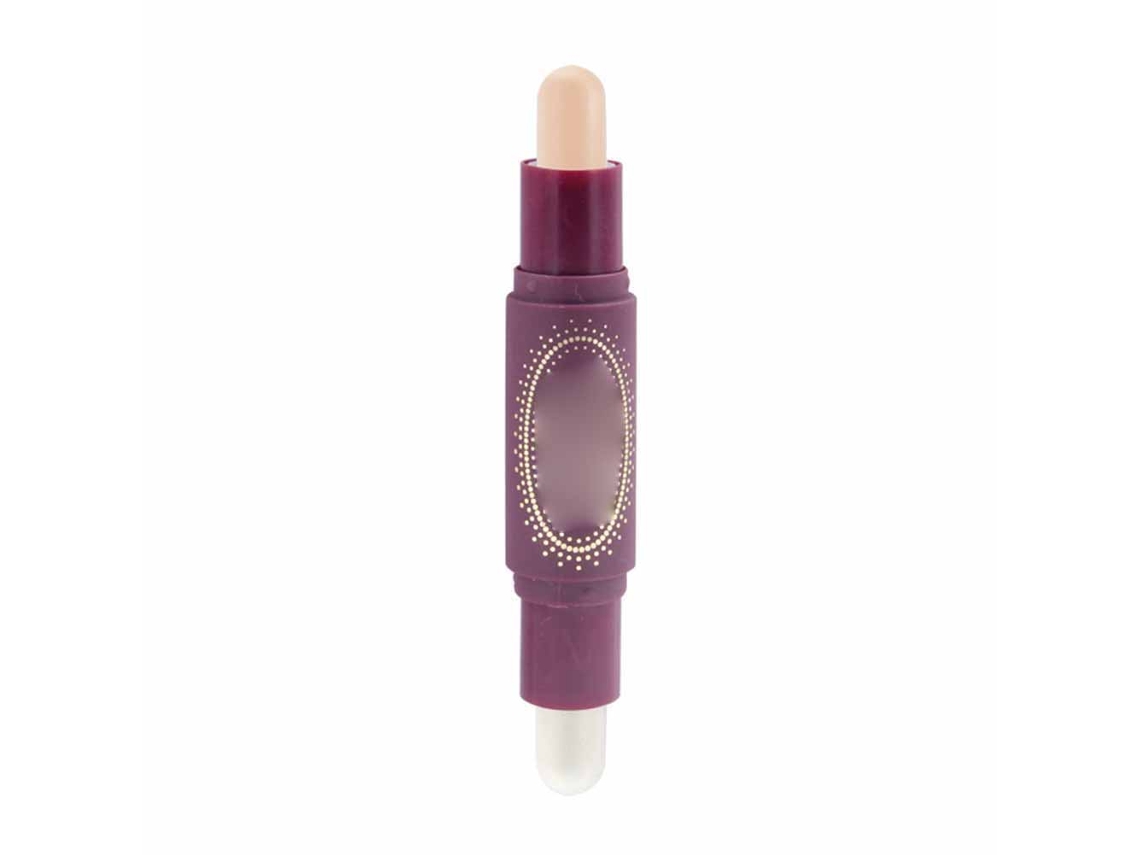 Palo De Maquillaje Doble Cabeza Para Sombreado Y Resaltado Facial 2 - Textura Delicada, Impermeable, Hidratante Y Control De Aceite