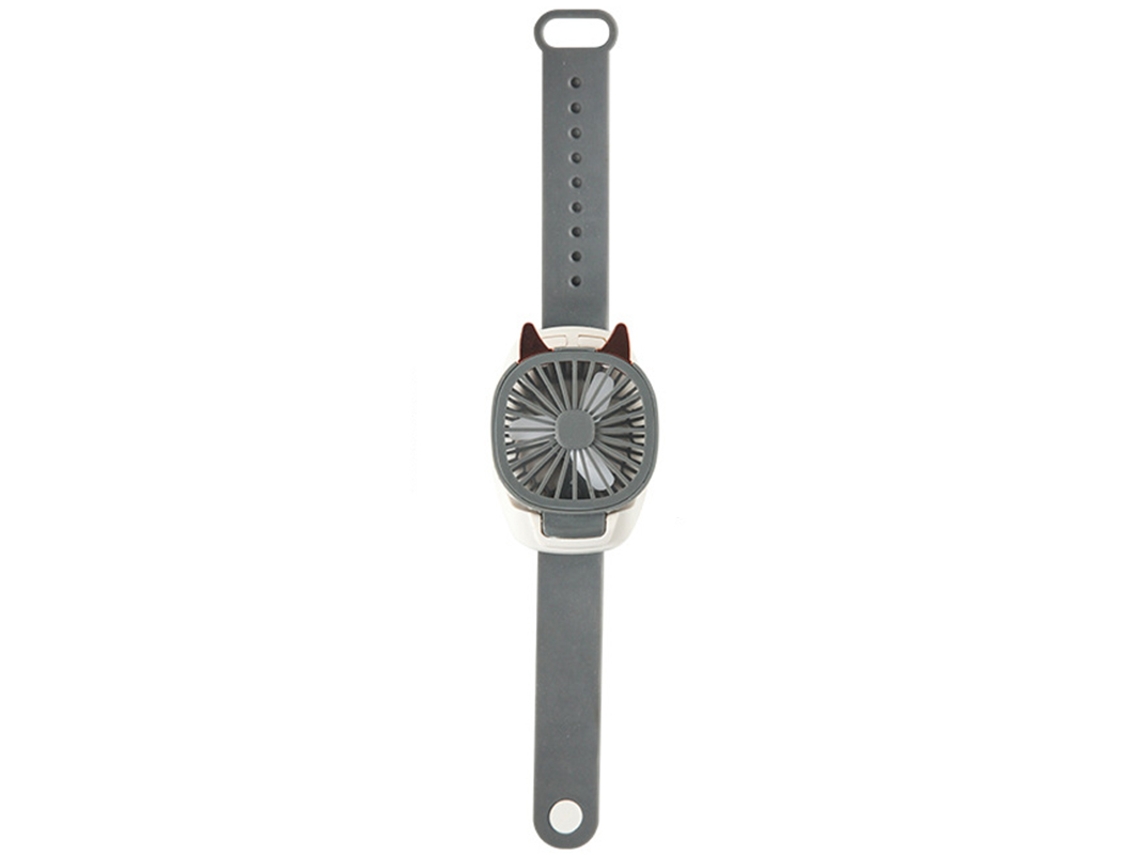 Ventilador Pessoal EIFSON com pulseira, 3 velocidades, recarregável cinza EIFSON
