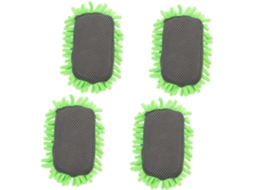 Conjunto De 4 Apagadores De Microfibra Verde Para Quadro Branco, Laváveis E De Dupla Face, Ideais Limpar
