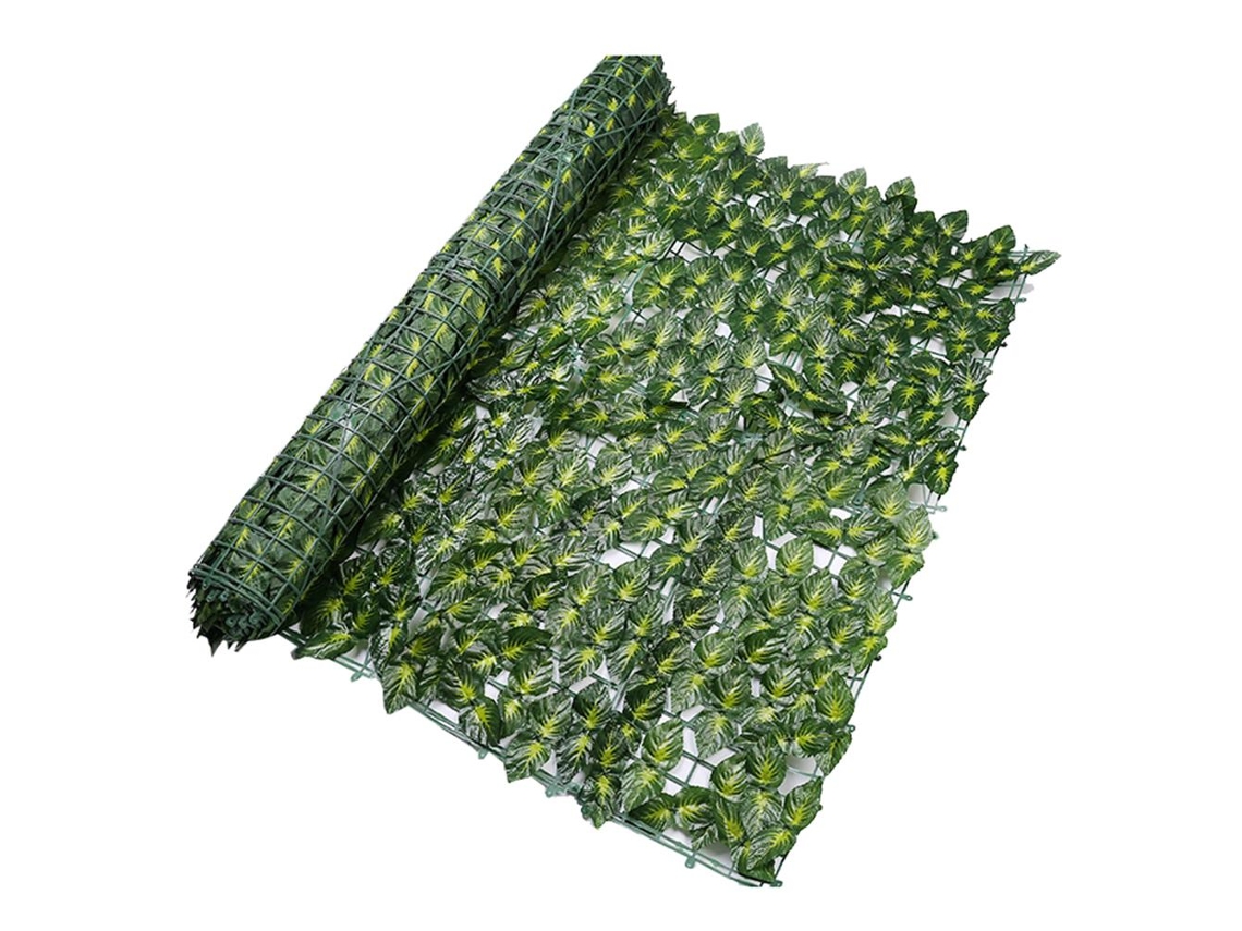 Tela De Cerca Artificial Hera Decorativa Para Jardim Ao Ar Livre