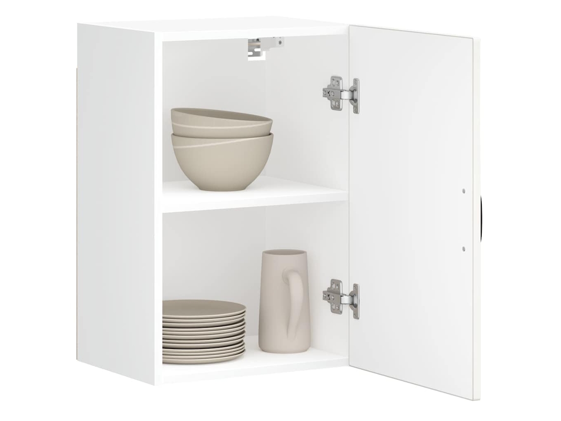 Vidaxl Armário De Parede Da Cozinha Lucca Madeira Branco Brilhante