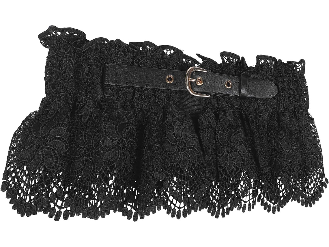 Cinto Largo De Renda Elástica Ciieeo Para Mulheres, Cinto Ajustável Para Vestidos.