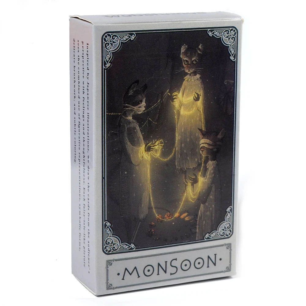 O Tarot Monsoon, Com 78 Cartas, É Um Baralho De Tarot Original Para Iniciantes E Uma Ferramenta De Adivinhação Do Tarot Profeta Da Luz.