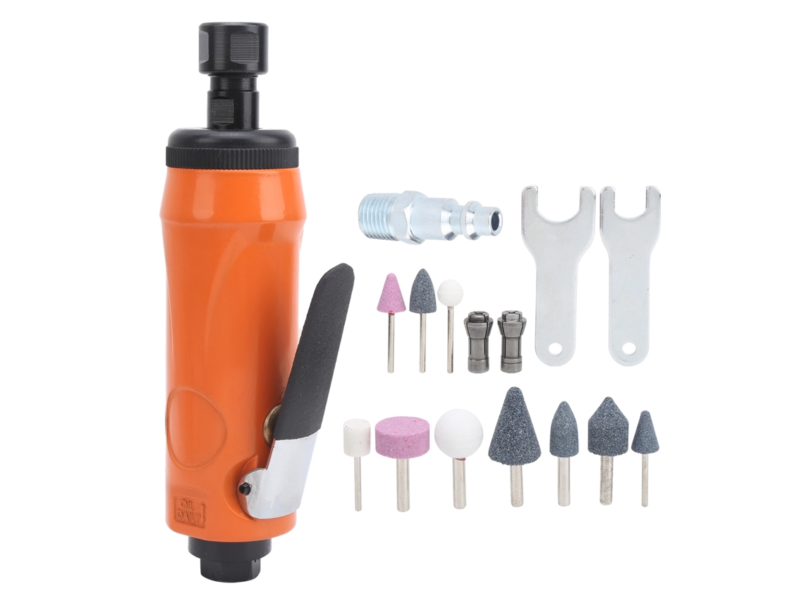 Kit De Amoladora Neumática De Ângulo Air Die Grinder Para Polimento E Gravura Kp‑621h Estilo Americano 0.62mpa