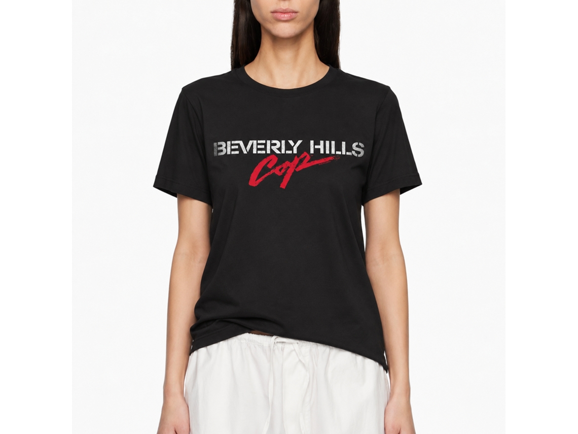 Rockinstone Beverly Hills Cop Logo Black T-shirt Size:l