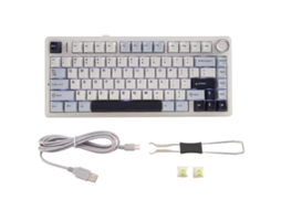 Teclado Mecânico Classroom F75 80 Hot Swap Sem Fio Bluetooth Teclado Para Jogos Sem Fio Pbt Everley891