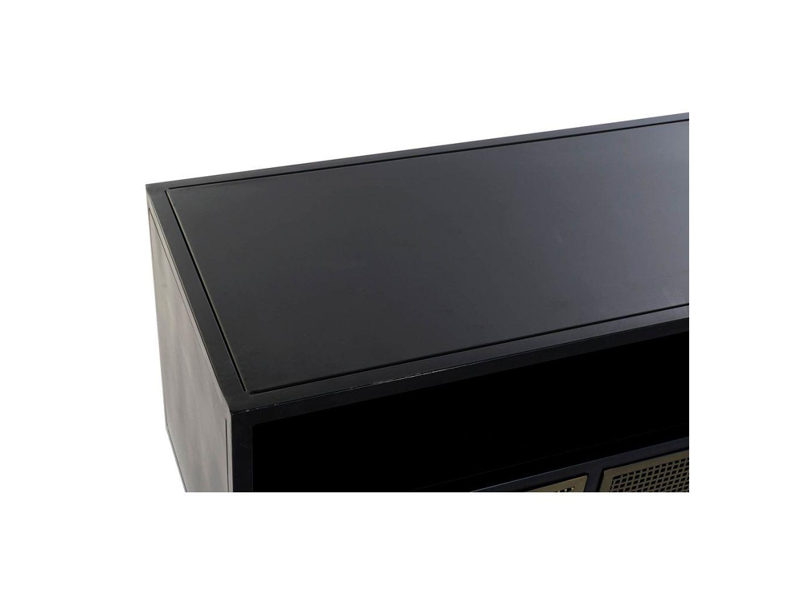 Móvel de Tv Dkd Home Decor Preto Metal Dourado 125 X 41 X 62 Cm