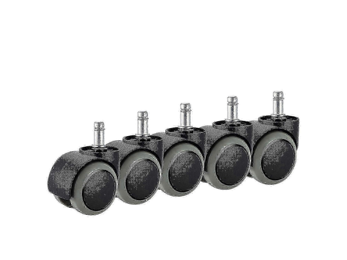 Lurelia Rodízios Para Cadeira De Escritório, Pack De 5, 10 X 22 Mm, 10 Mm, Silencioso, Borracha, Resistente