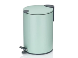 Tapetes Kela Lixeira De Banheiro 3 L Verde Sálvia Metal