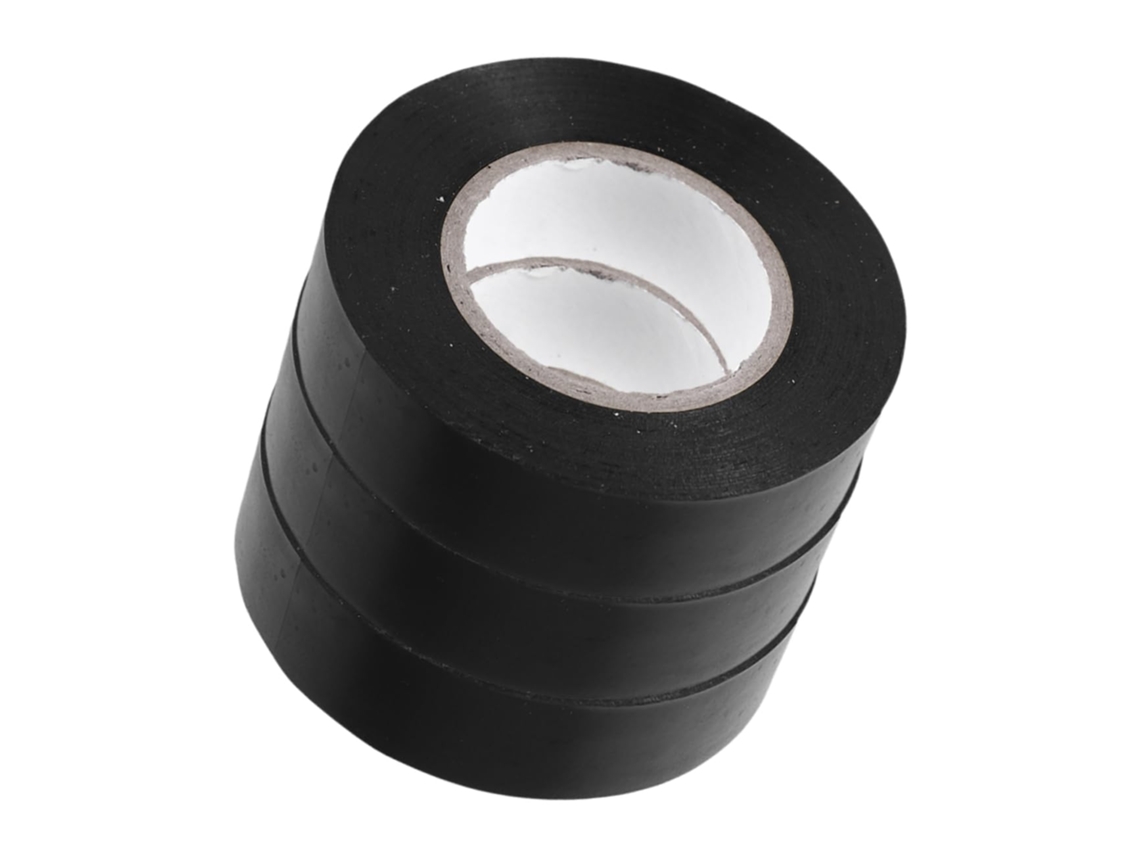 Fita Isolante Elétrica Profissional Mikinona 3, Fita Térmica Resistente Para Projetos De Fiação E Automotivos, Preta