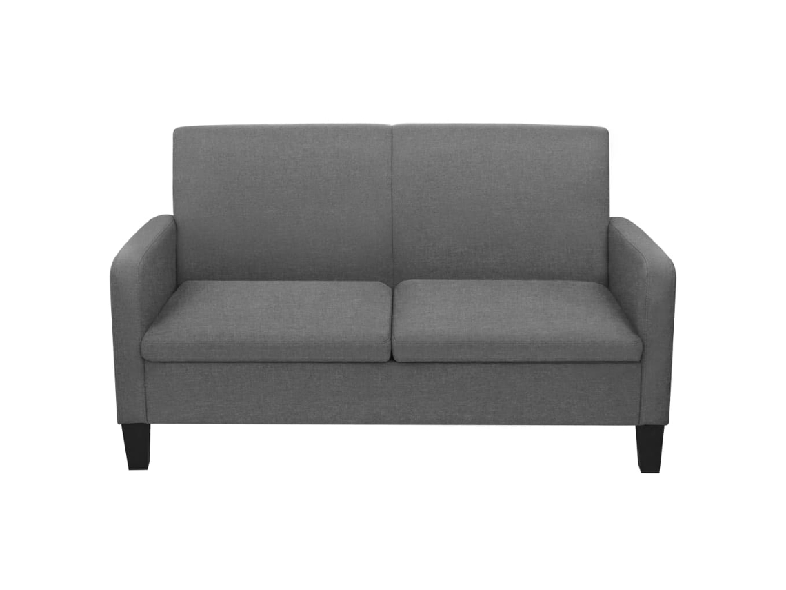 Maison Exclusive - Sofá De 2 Lugares 135x65x76 Cm Cinzento Escuro