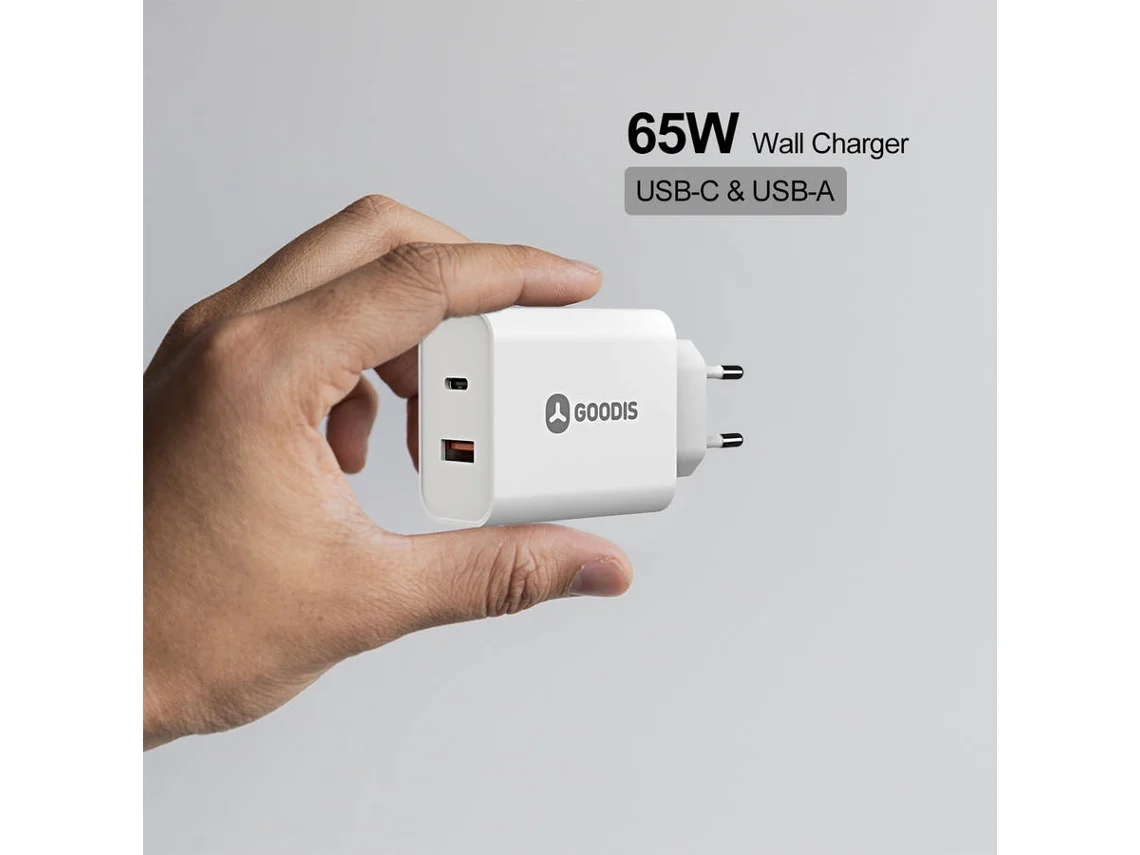 Carregador De Parede GOODIS GDCP8532WH (65W)
